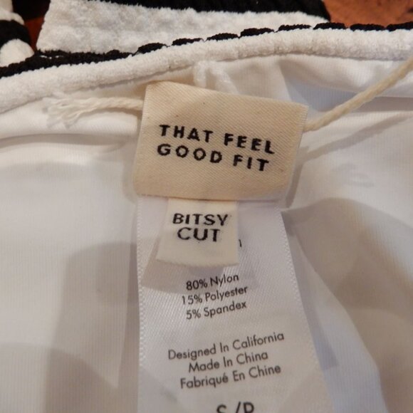 LSPACE Jack Bitsy Cutout High Waist Bikini Bottoms Size S Cheeky Stripe NEW $99 - Picture 9 of 10